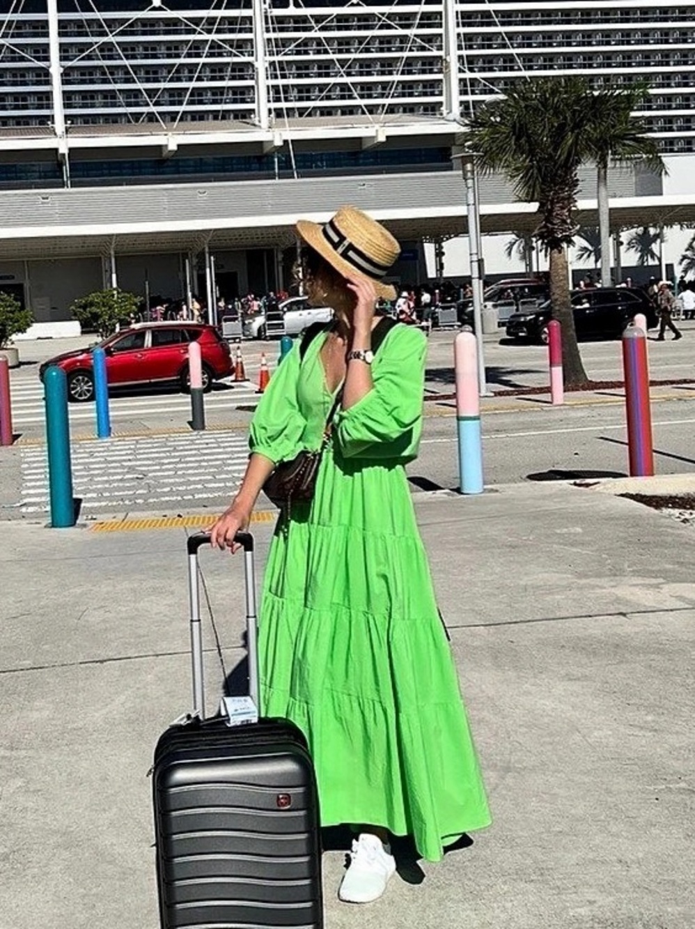 Zara Green Maxi Dress Size S